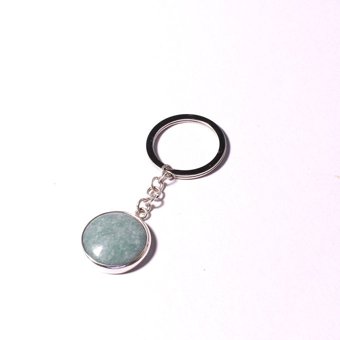 Llavero de jade forma redonda